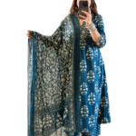 Bloom Boldly ? XXL Cotton Dress with Beautiful Embroidery & Print(M)